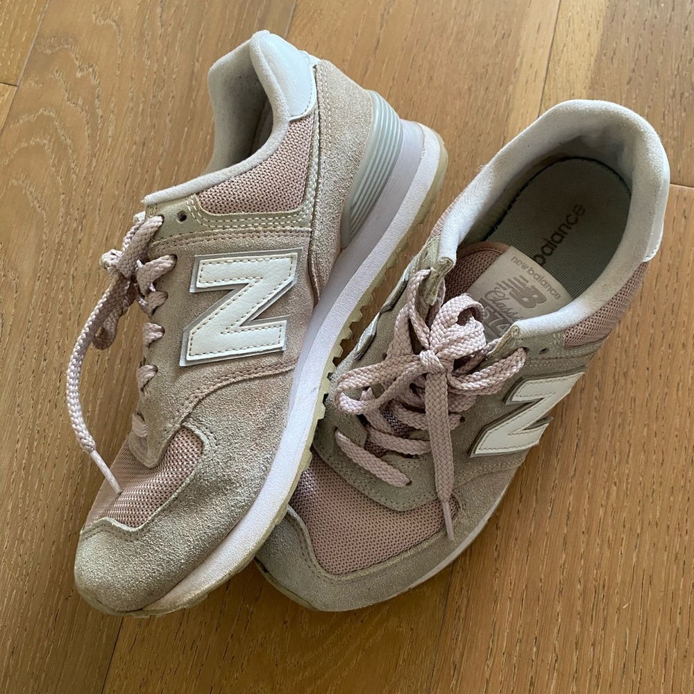 New Balance Pink and Gray Sneakers